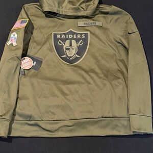 Nike Las Vegas Raiders Womens Salute to Service Hoodie Therma Pullover Sz XXL